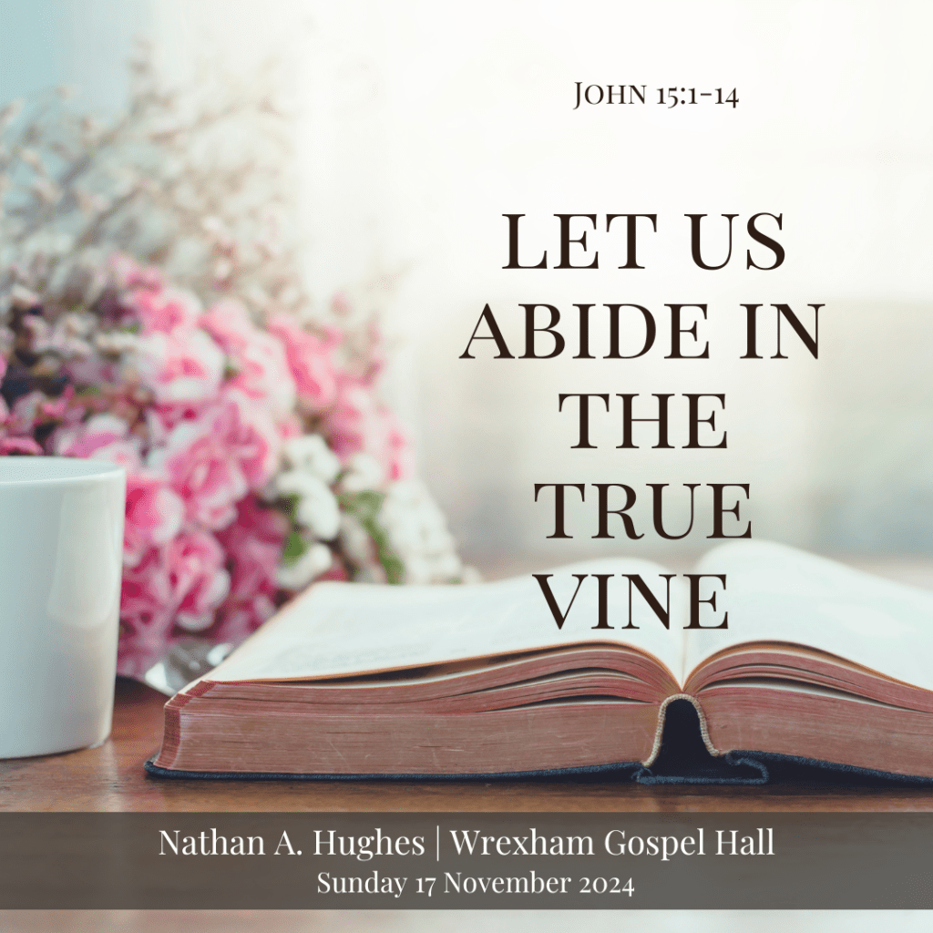 Let us Abide in the True&nbsp;Vine