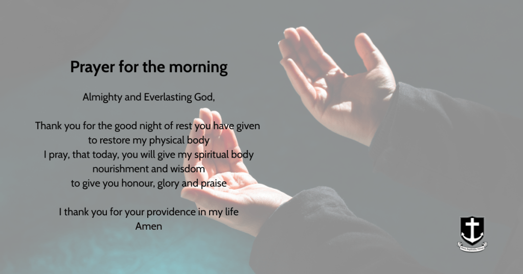Prayer for the&nbsp;morning